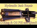 Hydraulic Jack O Ring Repair Oil Fill How To Bleed Easy