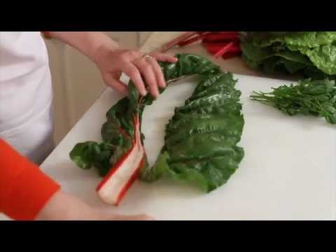Preparing Swiss Chard