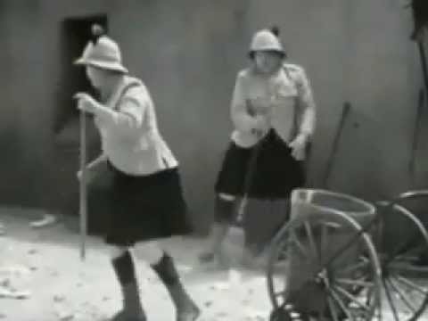 Laurel and hardy dancing to coldplays paradise, very funny.