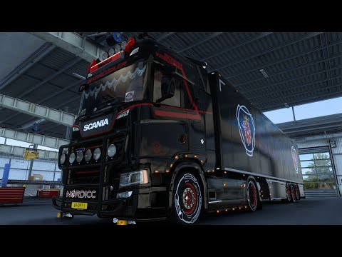 ETS2 (1.44) ProMods v2.61. Scania S580. Valenciennes (France) - Innsbrück (Autriche). 21t.