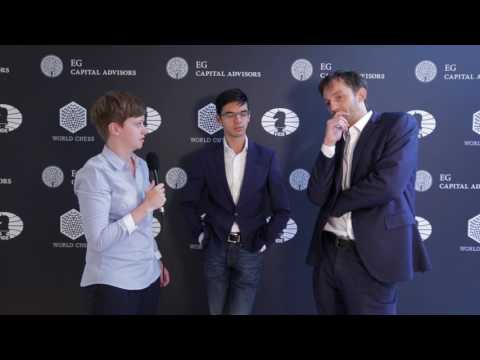 Round 9. Interview with Giri and Grischuk