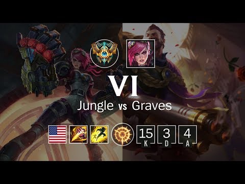 Vi Jungle vs Graves - NA Challenger Patch 8.8