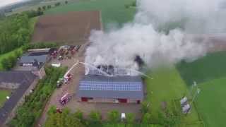 preview picture of video 'Brand Voerendaal bij Cortenbach luchtvideo'