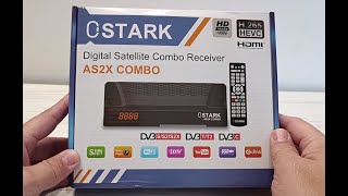 OSTARK AS2X COMBO - recenzja dekodera telewizji naziemnej DVB-T2 i telewizji satelitarnej DVB-S/S2