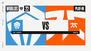 Worlds 2022 - Playin - D1 - CHF vs FNC