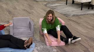 Huddle Junior Kids 2-in-1 Foam Flip-Out Couch on QVC