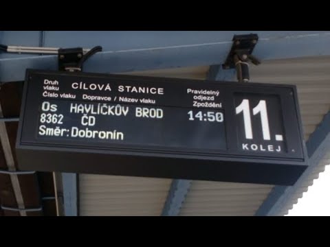 Os 8362 [hlášení a odjezd vlaku z Jihlavy]