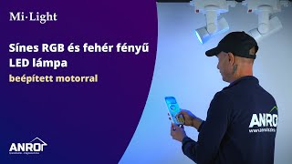 MiLight Alpha Sínes RGB és fehér fényű LED lámpa beépített motorral, távirányítóval mozgatható