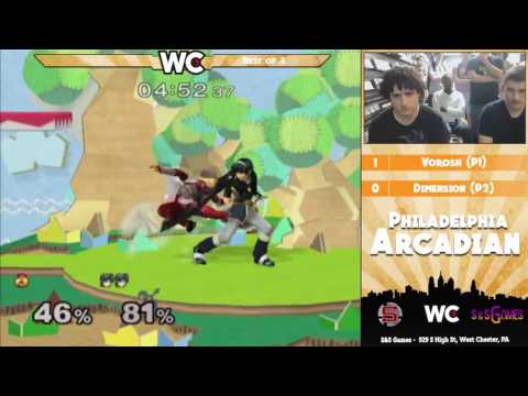 The Philadelphia Arcadian: Vorosh (Sheik) vs Dimension (Marth) - Pools