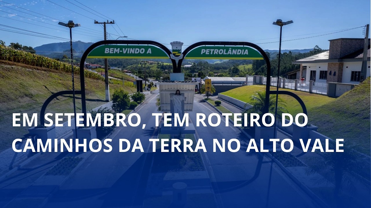 Em setembro, tem roteiro do Caminhos da Terra no Alto Vale