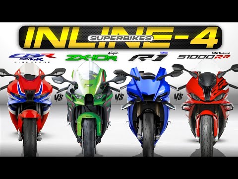Who’s the King of Inline-4 Superbikes? ┃ Honda CBR1000RR-R vs ZX-10R vs Yamaha R1 vs BMW S1000RR