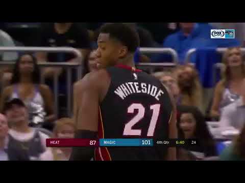 Hassan Whiteside Hits First 3-Pointer of his Career!!!