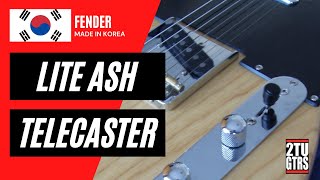 Video thumbnail for Fender Lite Ash Telecaster 2008 Natural by 2tu Guitars