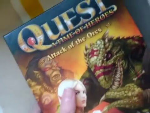 QUEST: A Time Of Heroes Attack Of The Orcs Board Game Box Contents View 23.02.16