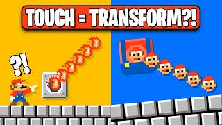 Mario, but he becomes what he touches?! - BTG Reacts to Funny Mario Videos
