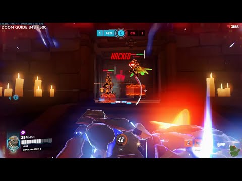 Overwatch 2 Doomfist God ZBRA Playing Tank Doomfist Against Cancer Sombra -HACKED!-