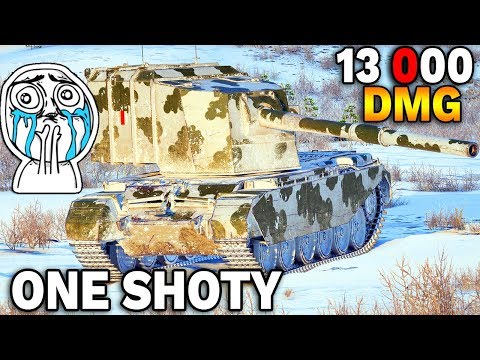 ONE SHOTY od LODÓWKI - 13 000 DMG - World of Tanks
