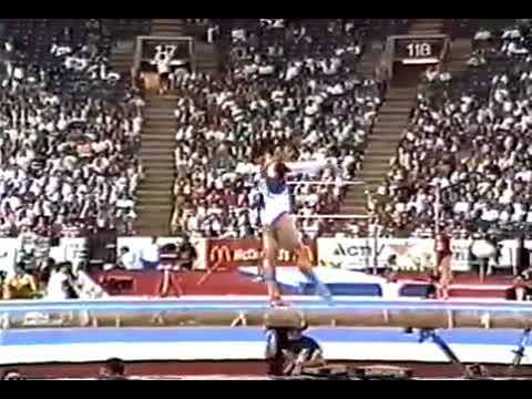 3rd Team ROM Christina Bontas BB   1991 World Gymnastics Championships 9 912