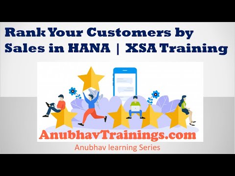 Rank your customer by sales in HANA | SQL RANK Function SQL Logic Calculation View Graphical