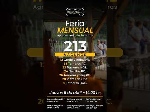 9/4/2026 Asociación Agropecuaria de Tarariras -Colonia-Celedón Mediza Negocios Rurales | Clic Rural