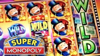 SUPER MONOPOLY - PART 3 of 3 | JACKPOT! BIG WIN! Slot Machine Bonus (WMS)