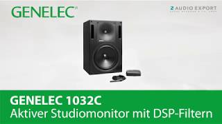 Video thumbnail for Genelec 1032C Aktiver Studiomonitor mit DSP by AudioExport