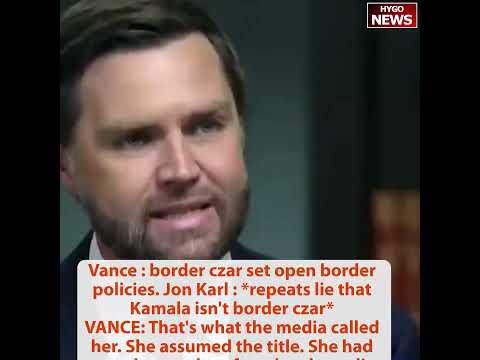 Vance: Weird? I gave my wife hug & kiss, Walz gave wife handshake; border czar assumed the title