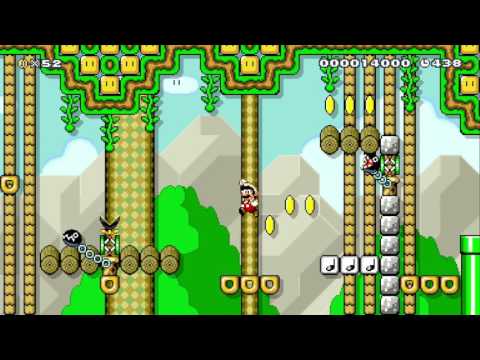W5-1　ジャングルパーク　Jungle park by ケイノスケ - SUPER MARIO MAKER - NO COMMENTARY 1AT