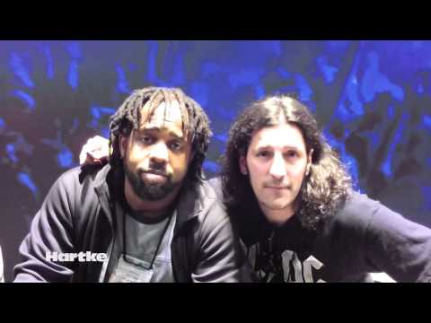 Victor Wooten and Frank Bello of Anthrax at Winter NAMM 2011