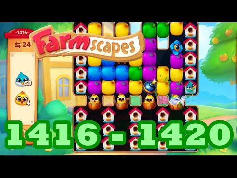 Farmscapes Level 1416 - 1420 HD Gameplay Walkthrough | 3 - match game | android | 1417 | 1418 | 1409