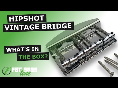 Hipshot Vintage Bass Bridge - 4 String / Polished Stainless Steel / .750 (19mm) image 2