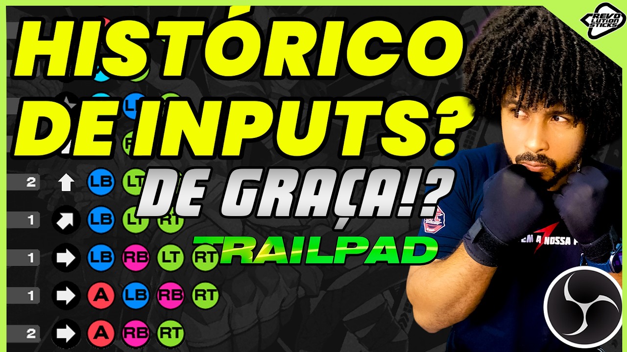 Histórico de inputs no OBS com Trailpad: comandos para lives e treinos