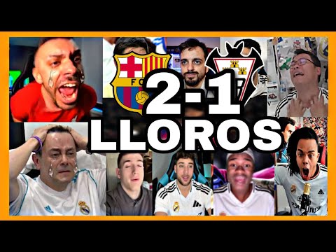 🤣🔥THE BEST MADRID FANS' CRYING OUTS IN THE BARCELONA 2 ALBACETE 1 MATCH (BARCELONA IN THE SEMI-S)