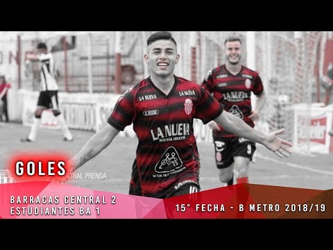Barracas Central 2 - Estudiantes BA 1 | Goles | Fecha 15 | B metro 2018/19
