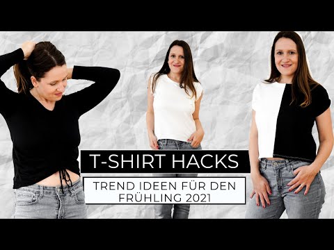 DIY T-Shirt HACK | Aus Alt mach Neu | T-Shirts upcyceln OHNE Schnittmuster