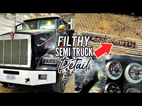 Thumbnail for Deep Cleaning A FILTHY Semi Truck For Free! Car Detailing Restoration by Car