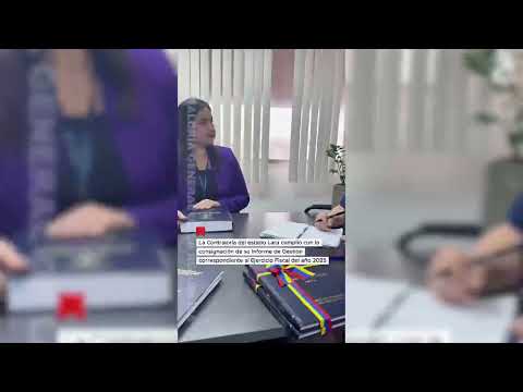 Contralora del estado Lara entregó Informe de Gestión 2025 ante la CGR
