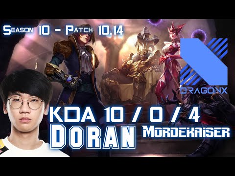 DRX Doran MORDEKAISER vs CAMILLE Top - Patch 10.14 KR Ranked