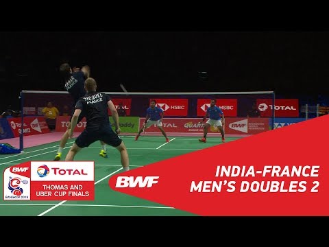 Thomas Cup | MD2 | GEORGE/SHUKLA (IND) vs GICQUEL/LABAR (FRA) | BWF 2018