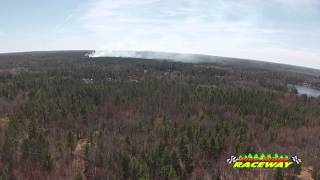 preview picture of video 'Wild Fire Athelstane, WI 4-18-2015'