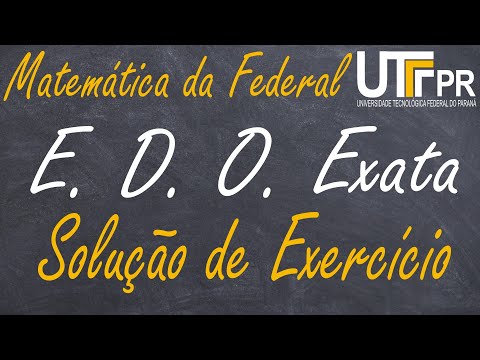 EDO EXATA EXERCÍCIO RESOLVIDO