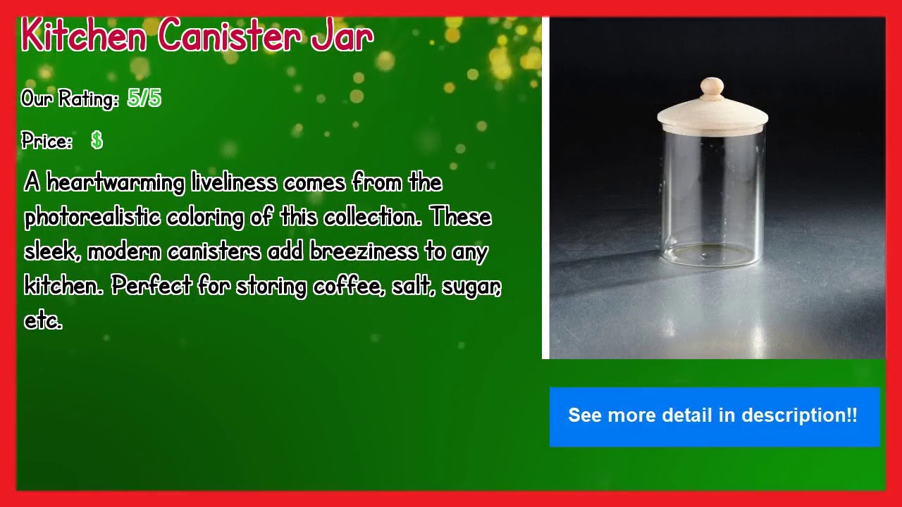 Watch video Best Selling Glass Flour Canister 2019 Now Best Selling Glass Flour Canister 2019