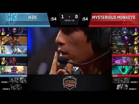 H2K vs MM Highlights Game 2 | EU LCS SUMMER 2017 | H2K Gaming vs Misterious Monkeys