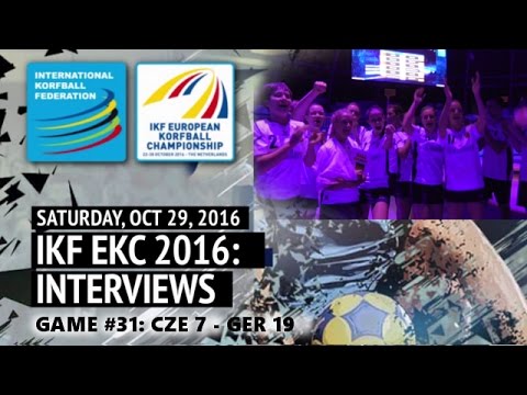 After match Interviews: Game#31 CZE- GER (IKF EKC2016)