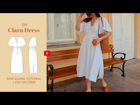 Diy Clara Wrap Dress Tutorial Tintofmintpatterns