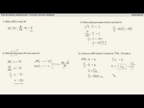Kurs - matura 2025 - część 5 - procenty