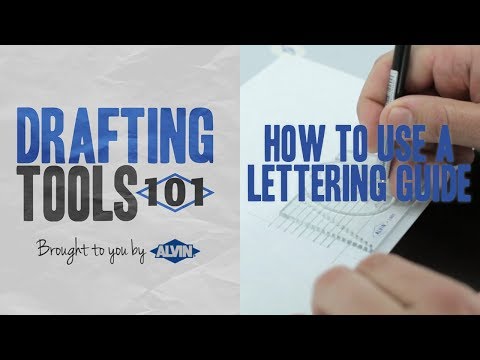 How To Use A Letter Guide Ames Lettering Guide
