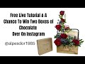How To Include Chocolate In A Red Rose Arrangement