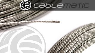 Cables de acero inoxidable distribuido por CABLEMATIC ®