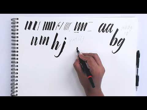 Creación de Letras Cursivas con Pincel Redondo